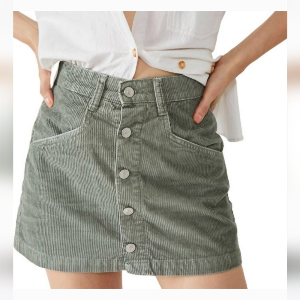 Free People Corduroy Skirt
